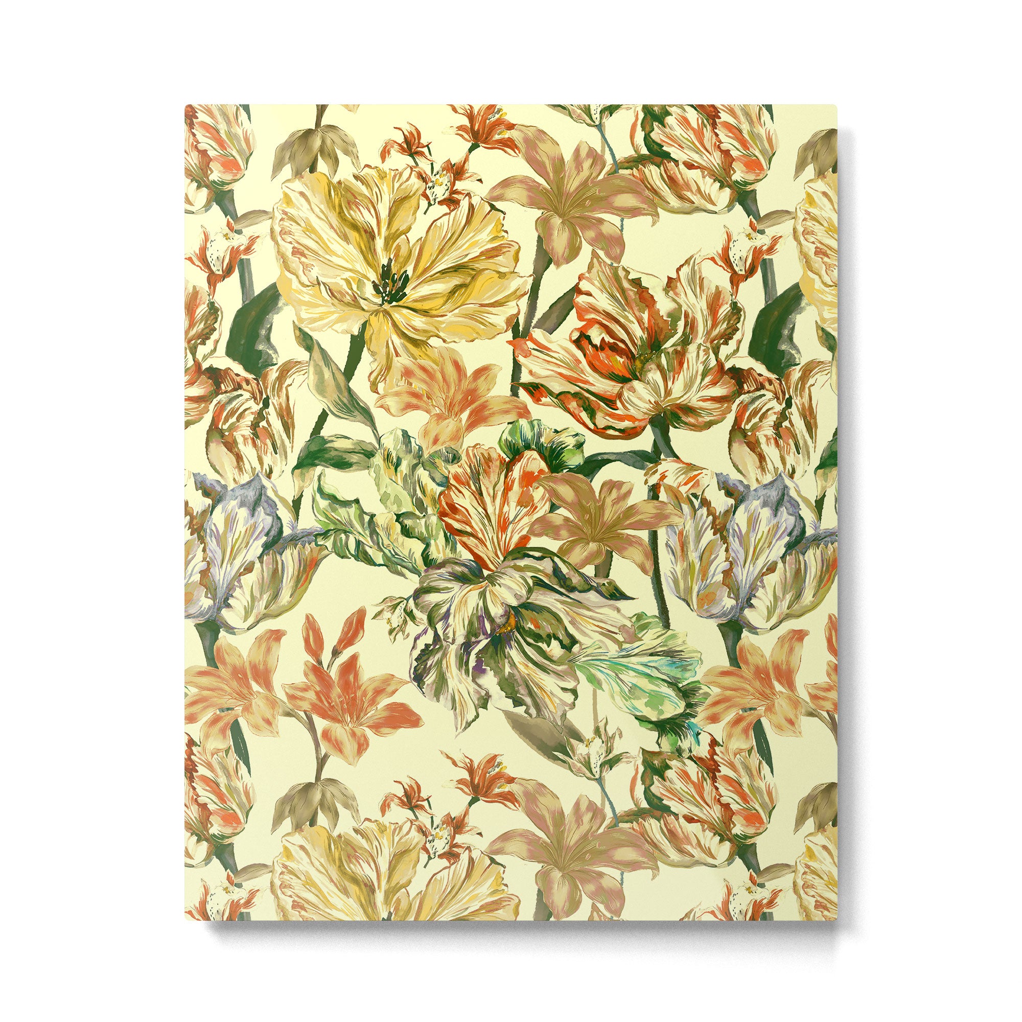Watercolor Golden Bloom Metal Print Gallery Image 6