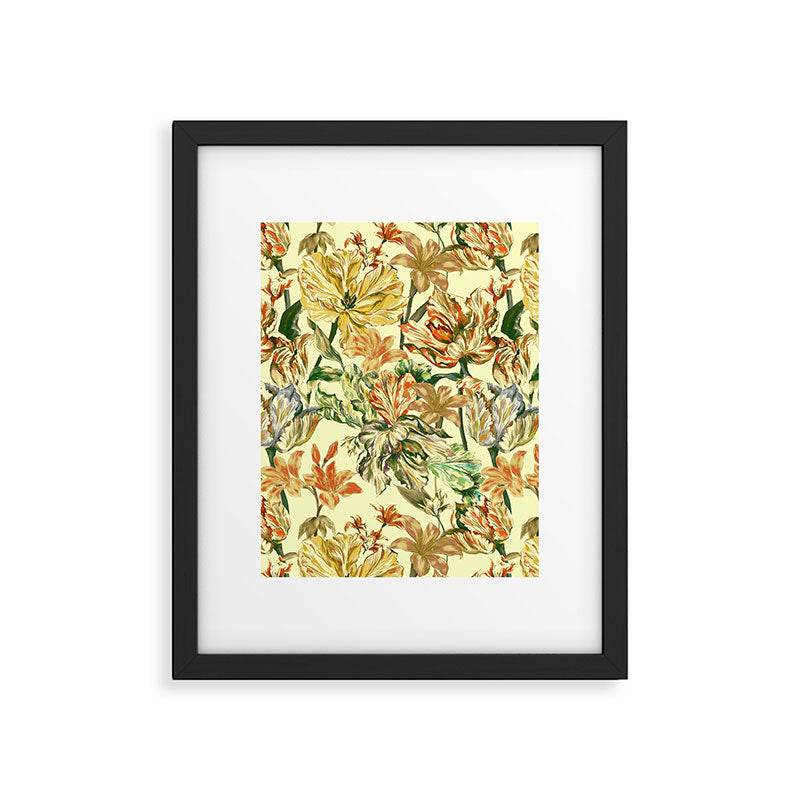 Watercolor Golden Bloom Framed Art Print Gallery Image 6