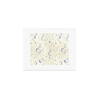 White and dark blue mystical starry night Art Print Gallery Image 1