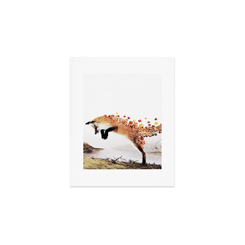 Autumn Fox Art Print Gallery Image 1