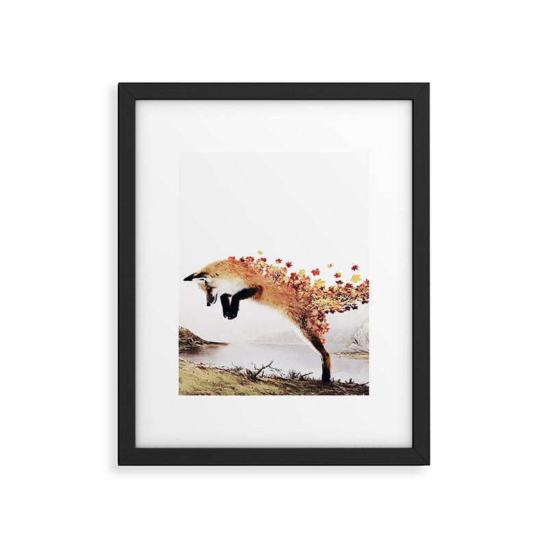 Autumn Fox Framed Art Print Gallery Image 6