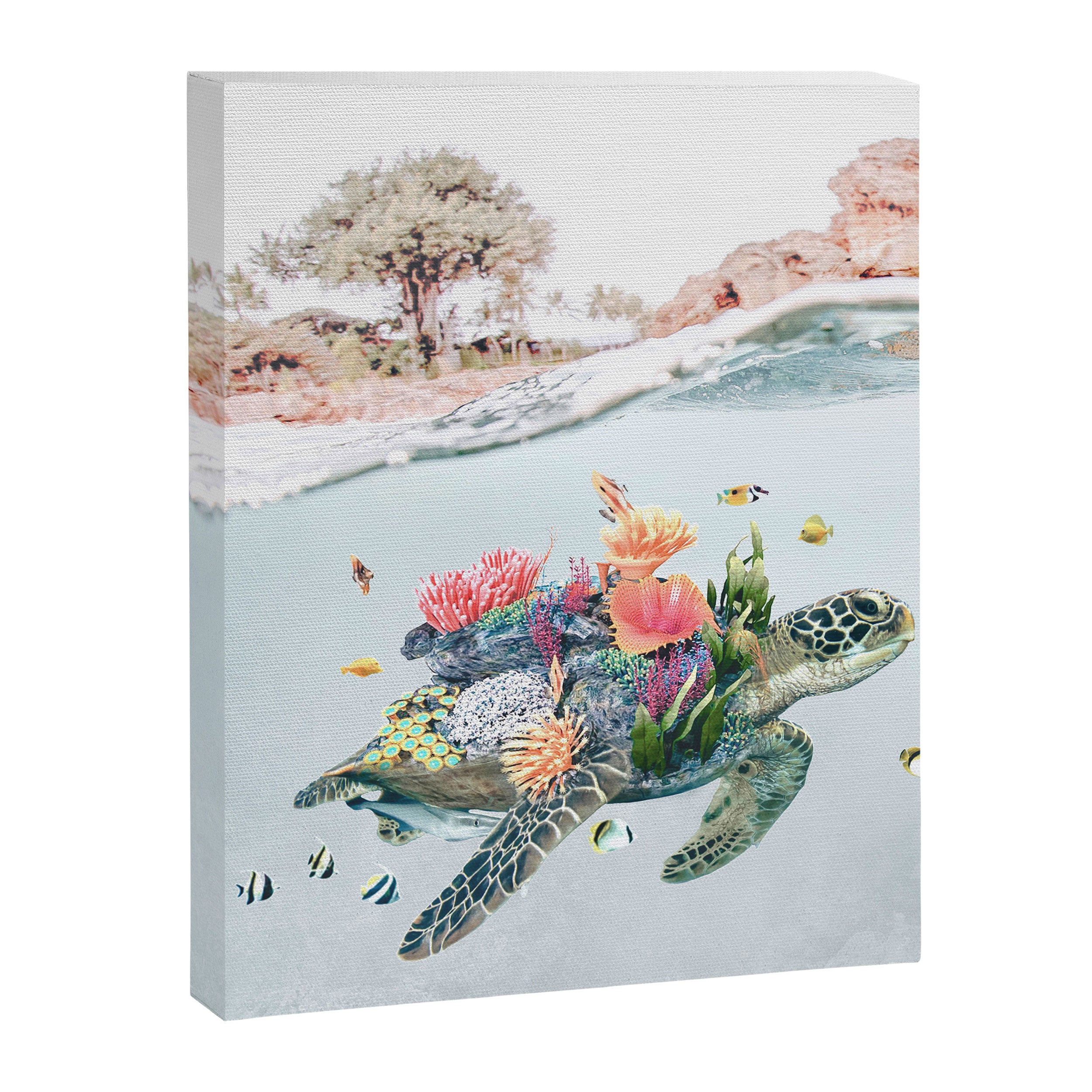 Coral Turtle â¢ Save the Planet Canvas Print Gallery Image 6