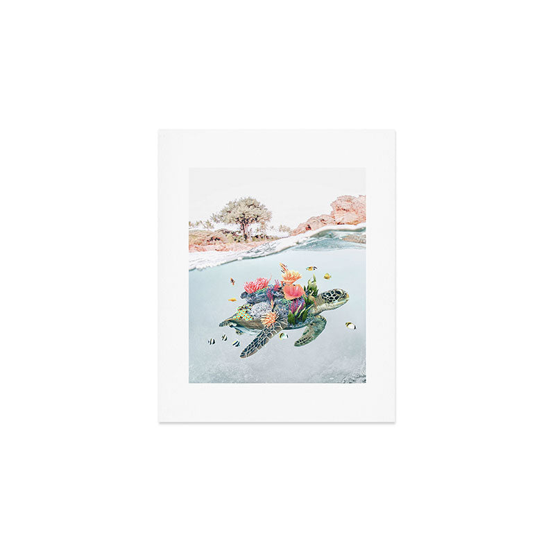 Coral Turtle â¢ Save the Planet Art Print Gallery Image 1