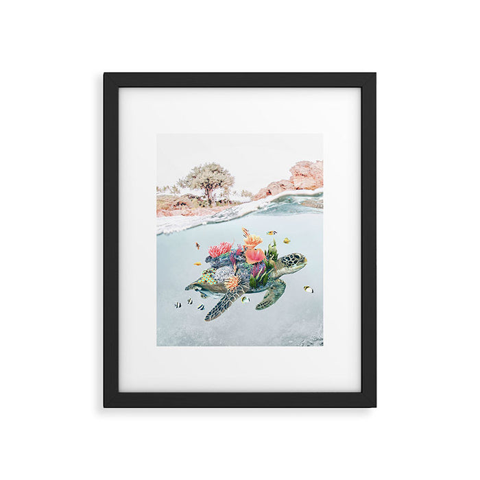 Coral Turtle â¢ Save the Planet Framed Art Print Gallery Image 1