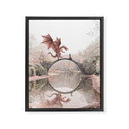 Dragon & Princess Framed Canvas Print Gallery Image 6