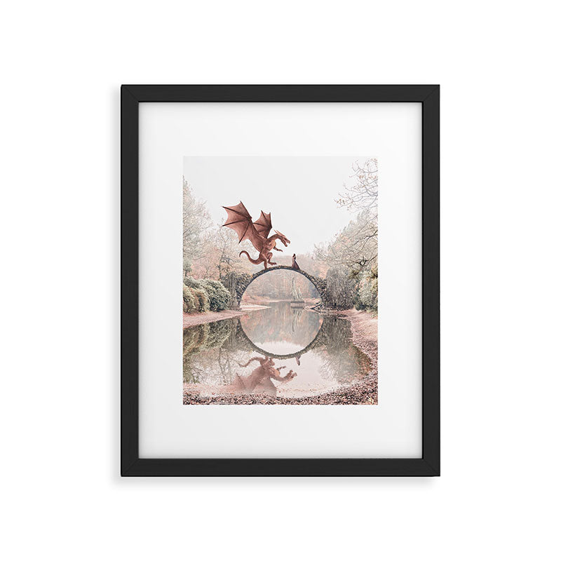 Dragon & Princess Framed Art Print Gallery Image 5