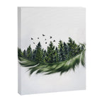 Earth Feather â¢ Green Feather I Canvas Print Gallery Image 8