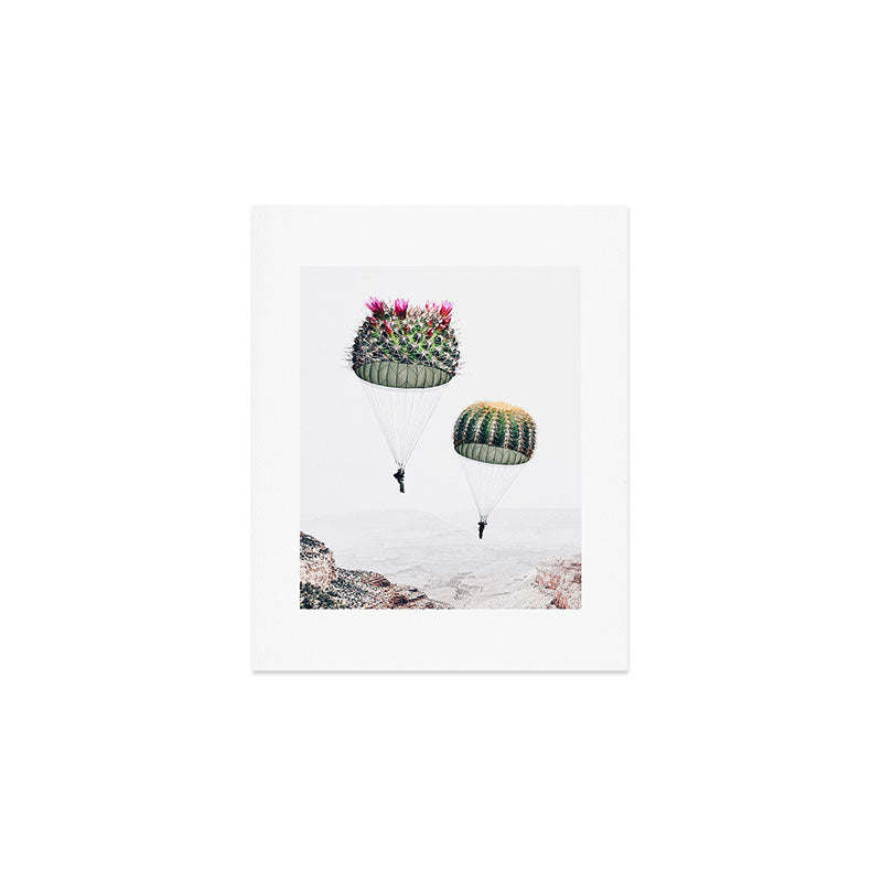 Flying Cacti Art Print Gallery Image 1