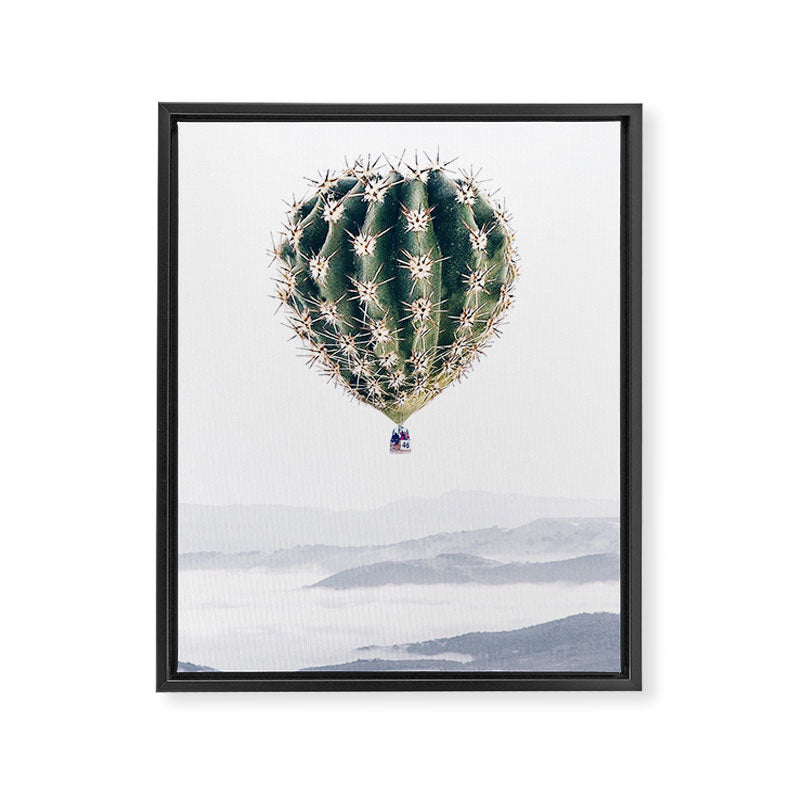 Flying Cactus Framed Canvas Print Gallery Image 8