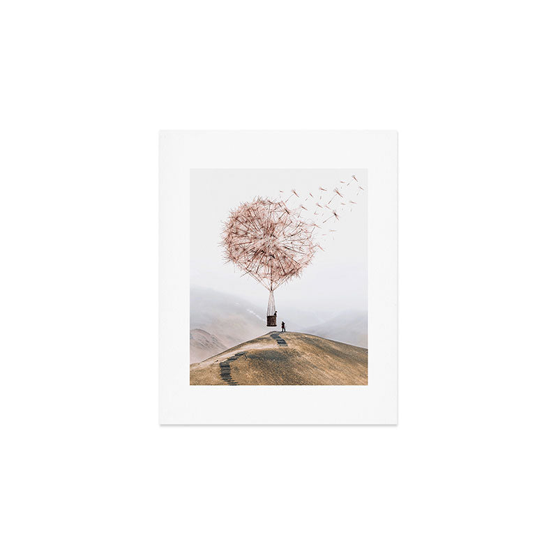 Flying Dandelion Art Print