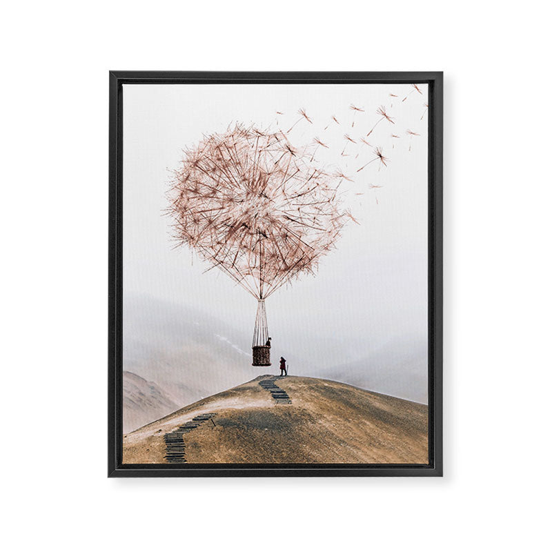 Flying Dandelion Framed Canvas Print Gallery Image 8