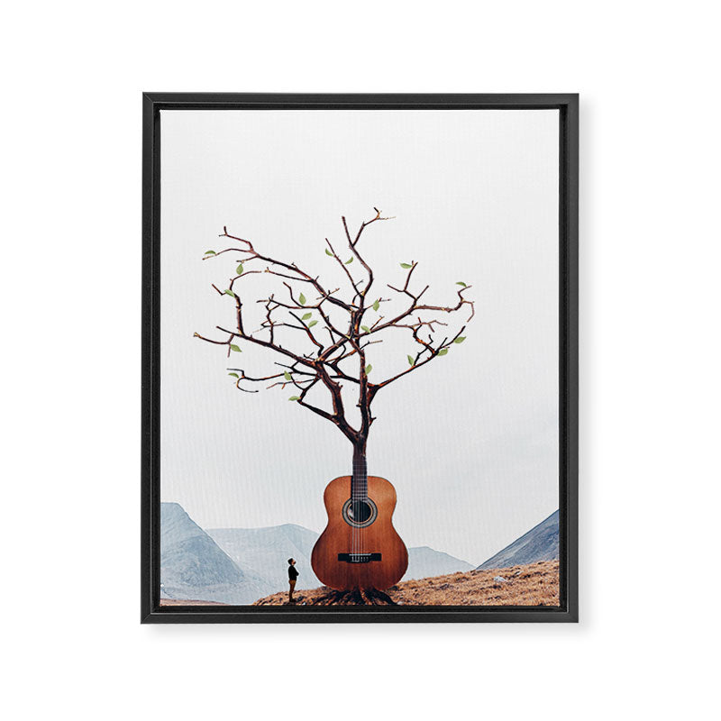 Guitar Tree Framed Canvas Print Gallery Image 8