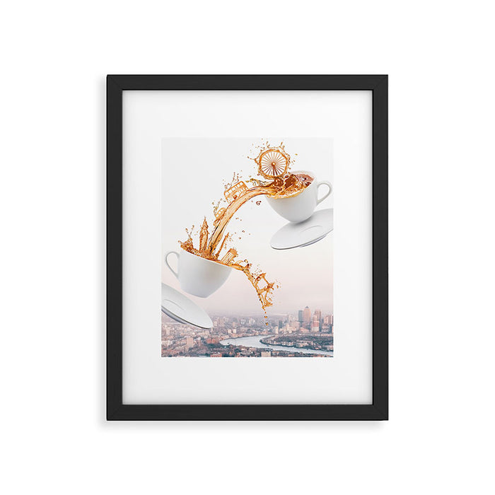 London in a Tea Cup Framed Art Print Gallery Image 1