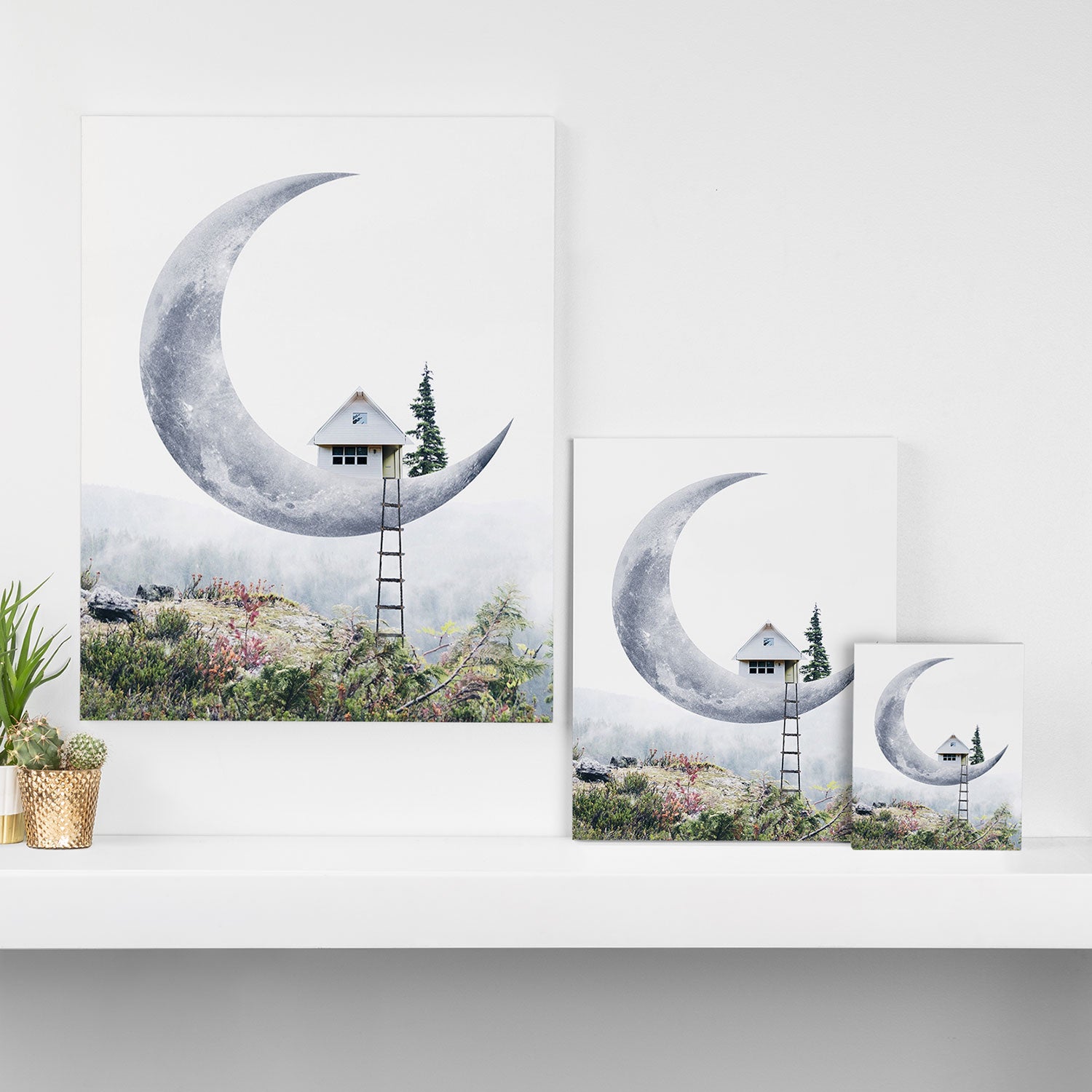Moon House Canvas Print Gallery Image 3