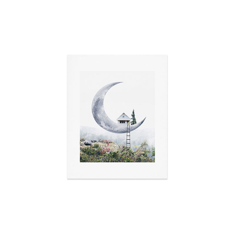 Moon House Art Print Gallery Image 1