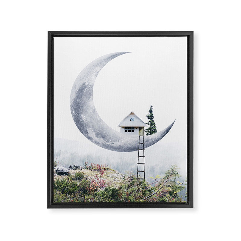 Moon House Framed Canvas Print Gallery Image 8