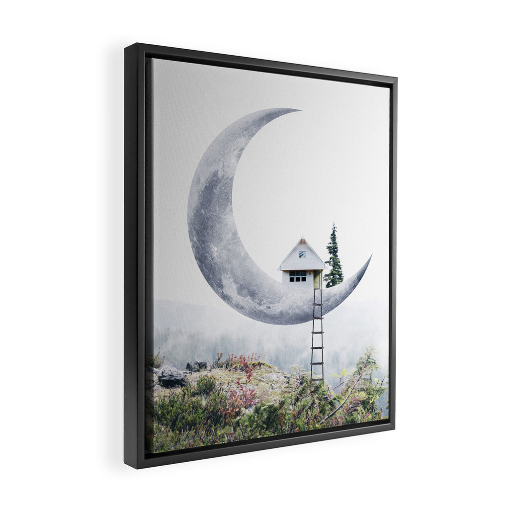 Moon House Framed Canvas Print Gallery Image 2