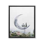 Moon House II Framed Canvas Print Gallery Image 6