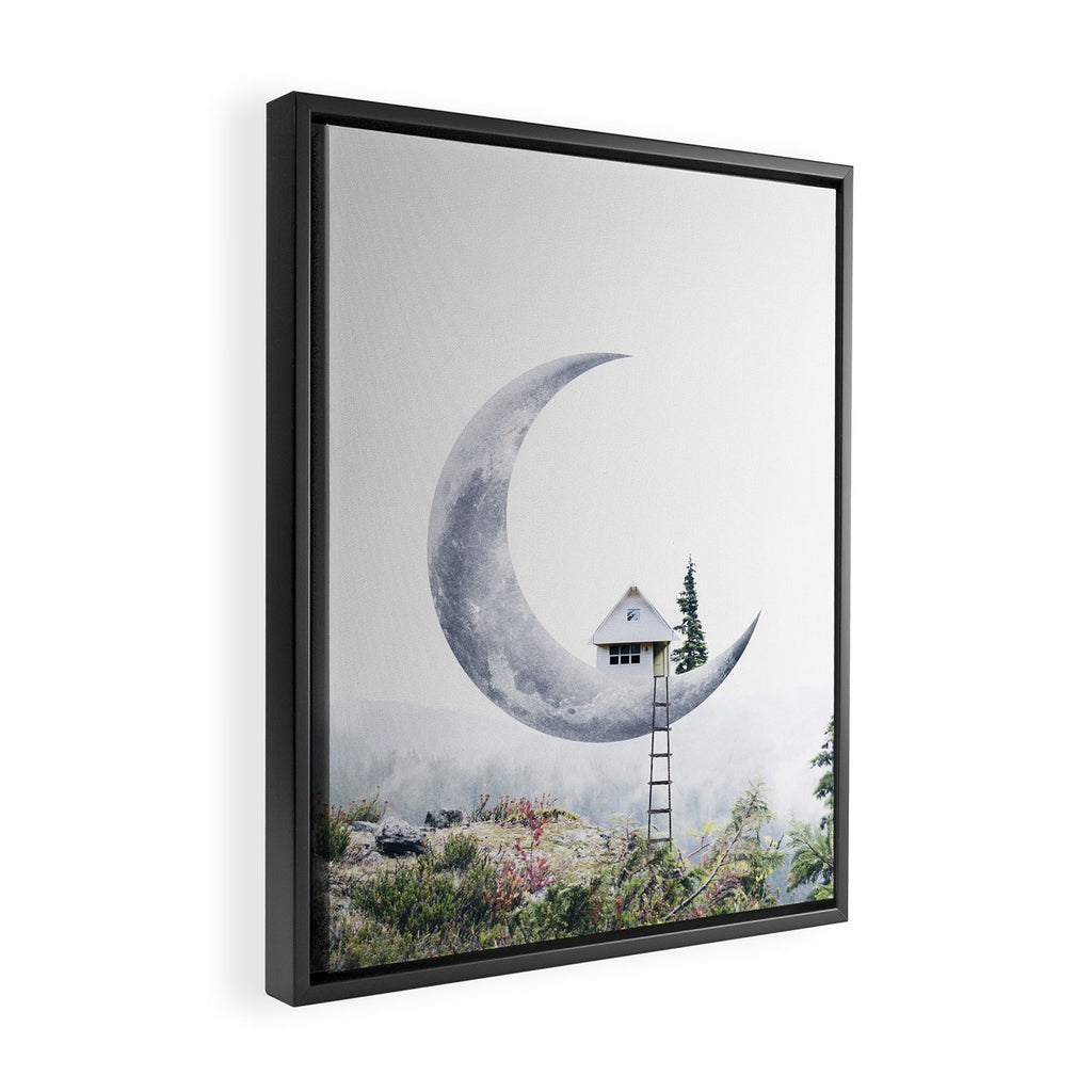 Moon House II Framed Canvas Print Gallery Image 2
