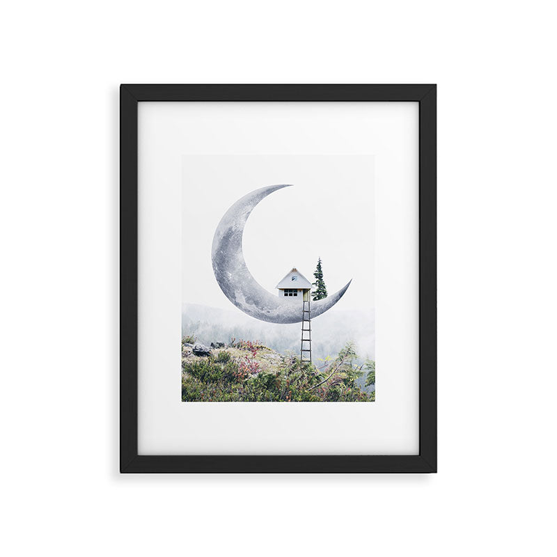 Moon House Framed Art Print Gallery Image 1