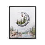 Moon Swing Framed Canvas Print Gallery Image 8