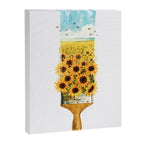 Painting Sunflowers Canvas Print Gallery Image 8