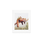 Sleepy Red Panda Art Print Gallery Image 1