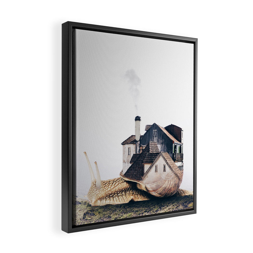 Slowly Moving Framed Canvas Print Gallery Image 2