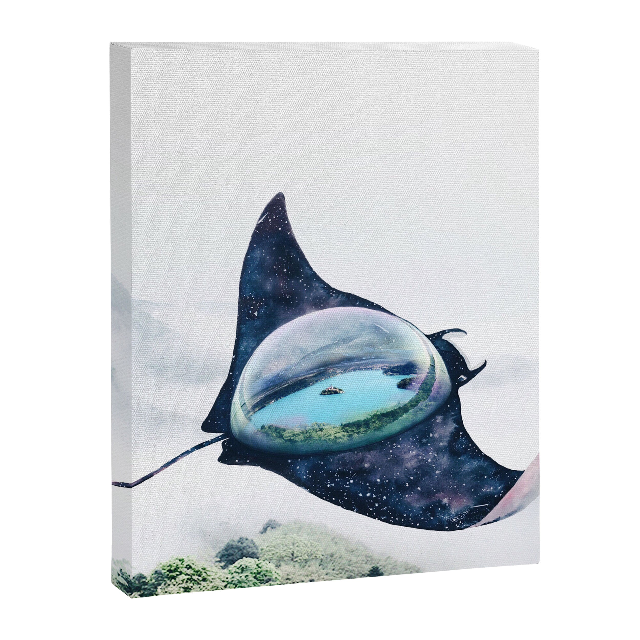 Space Manta Ray Canvas Print Gallery Image 8