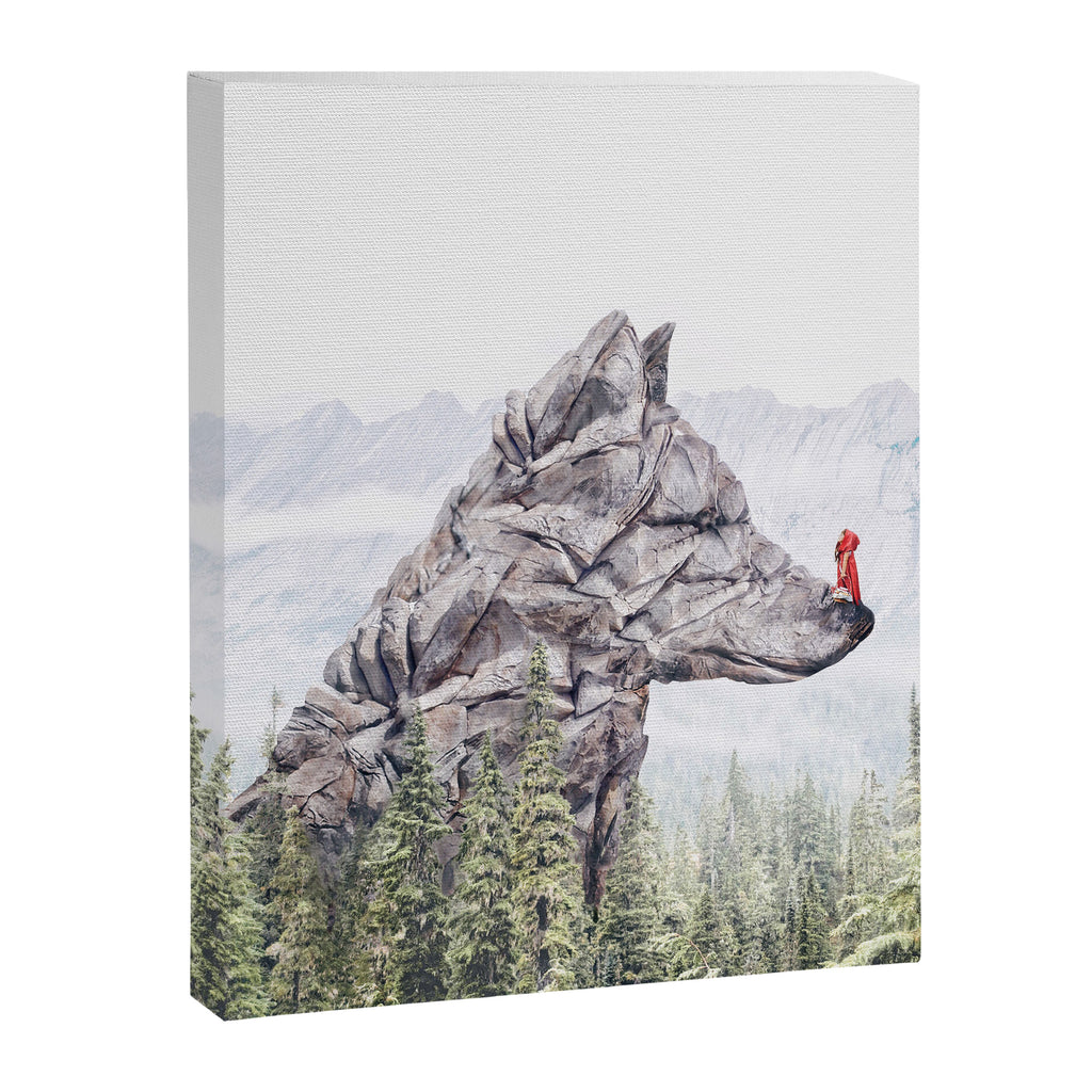 Stone Wolf | Little Red Riding Hood Canvas Print Gallery Image 6