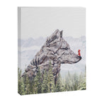 Stone Wolf | Little Red Riding Hood Canvas Print Gallery Image 6