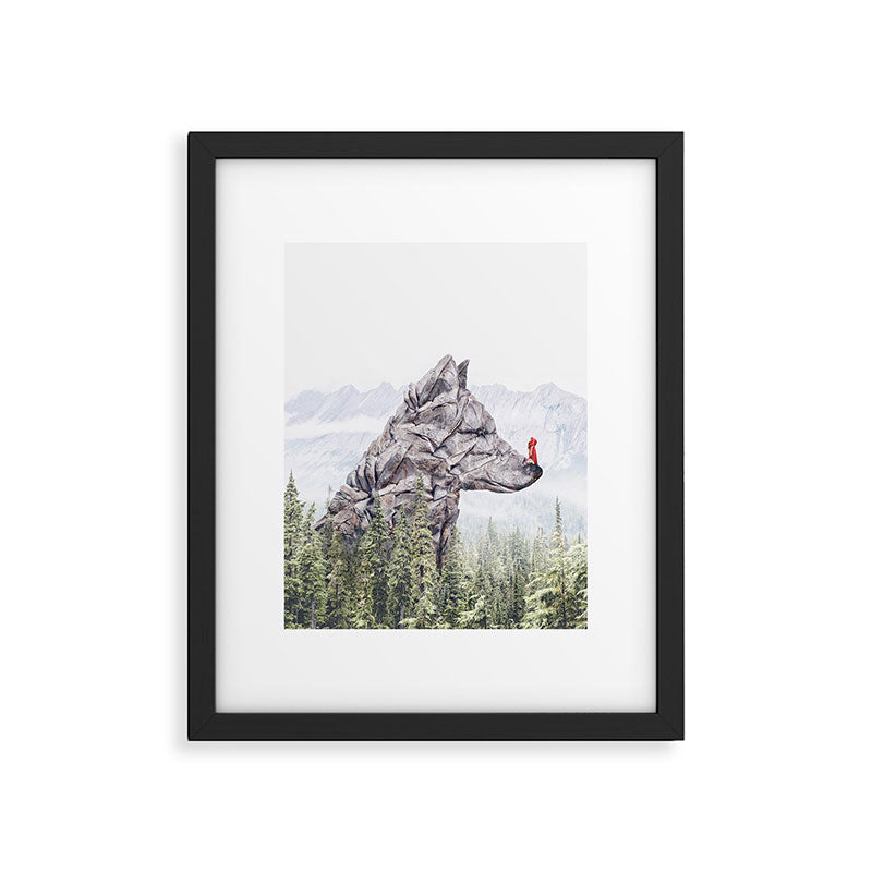 Stone Wolf | Little Red Riding Hood Framed Art Print Gallery Image 5
