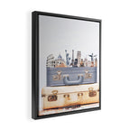 Travel Luggage Framed Canvas Print Gallery Image 2