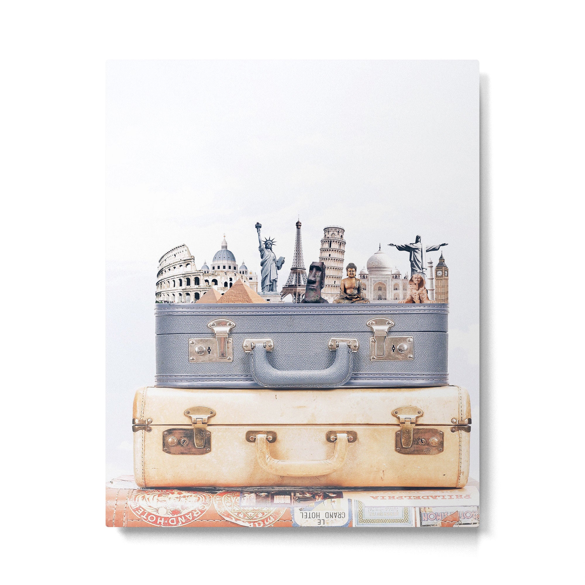 Travel Luggage Metal Print Gallery Image 6