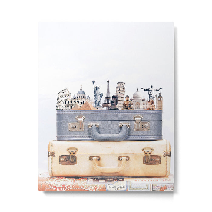 Travel Luggage Metal Print Gallery Image 1