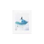 Water Feather â¢ Blue Feather I Art Print Gallery Image 1