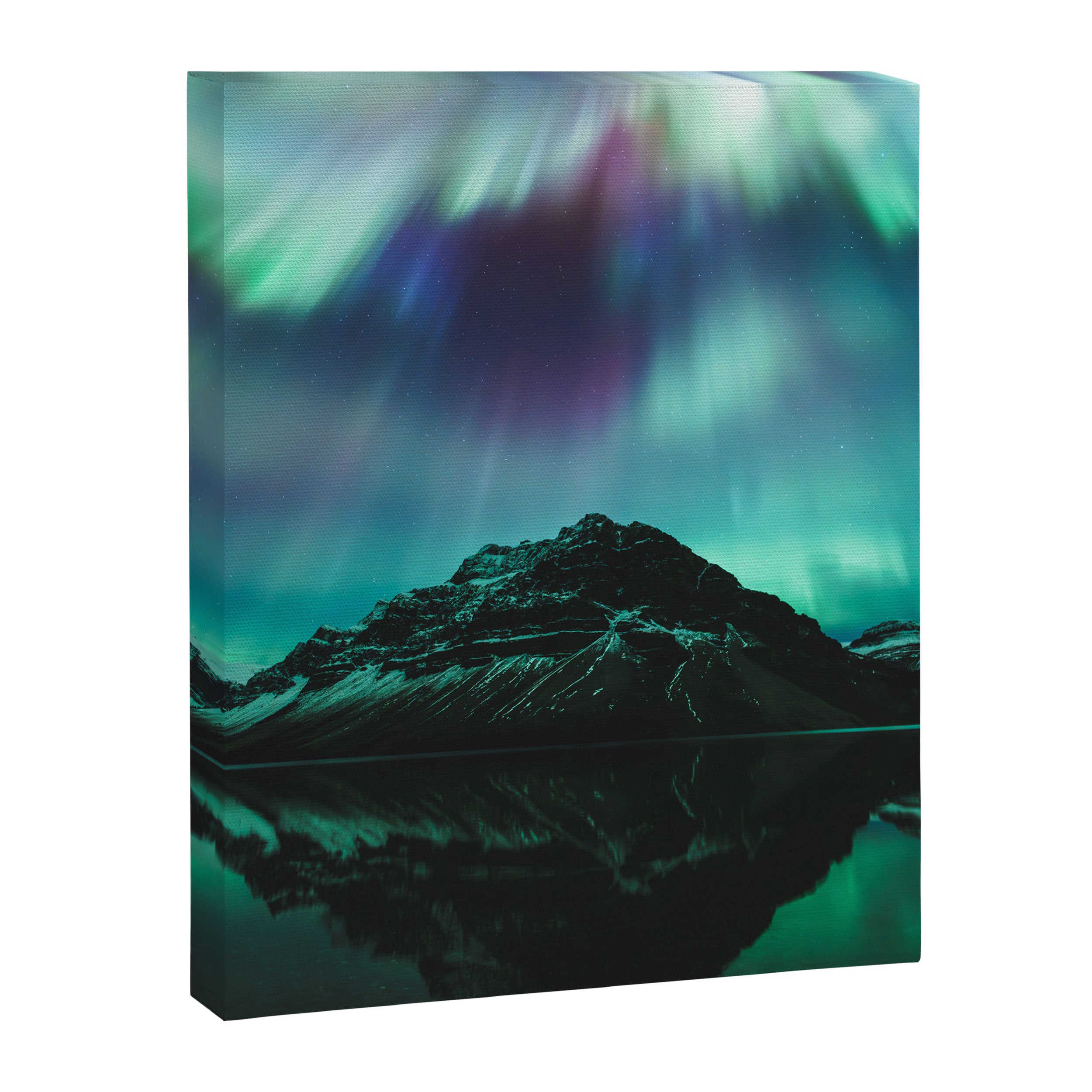 Auroras over Bow Lake, Banff Canvas Print Gallery Image 6