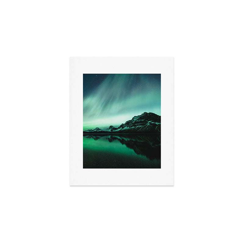 Auroras over Bow Lake, Banff Art Print Gallery Image 1