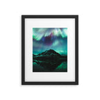 Auroras over Bow Lake, Banff Framed Art Print Gallery Image 5