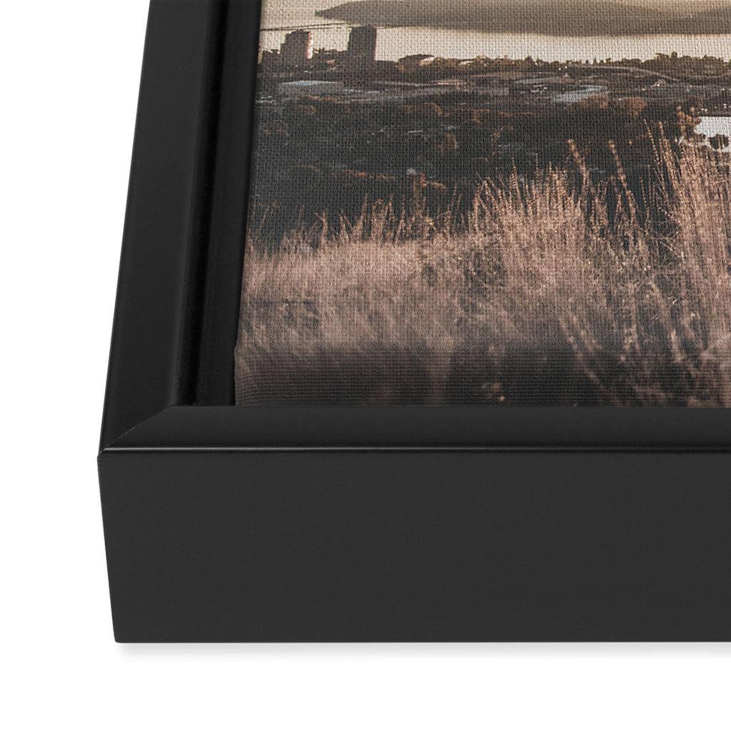 Between Earth & City Framed Canvas Print Gallery Image 2