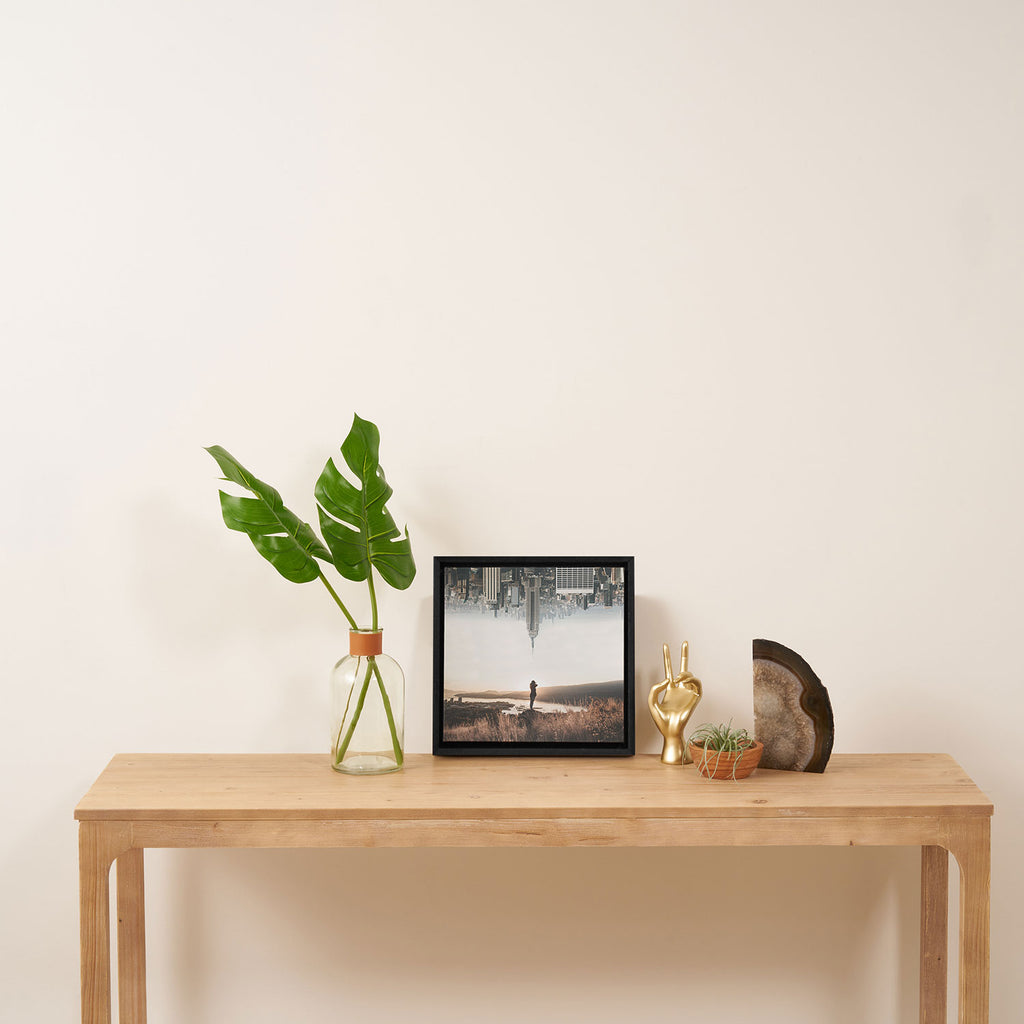 Between Earth & City Framed Canvas Print Gallery Image 3