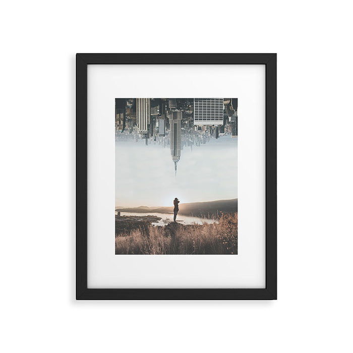Between Earth & City Framed Art Print Gallery Image 1