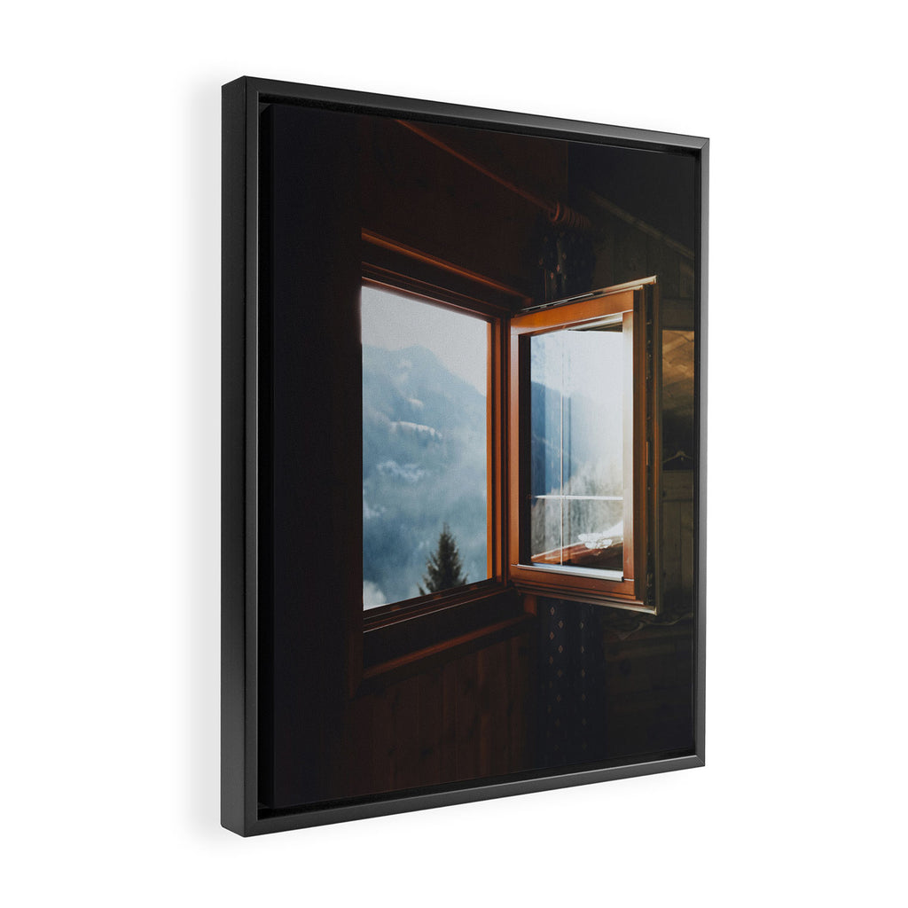 Dolomite Cabin Framed Canvas Print Gallery Image 2