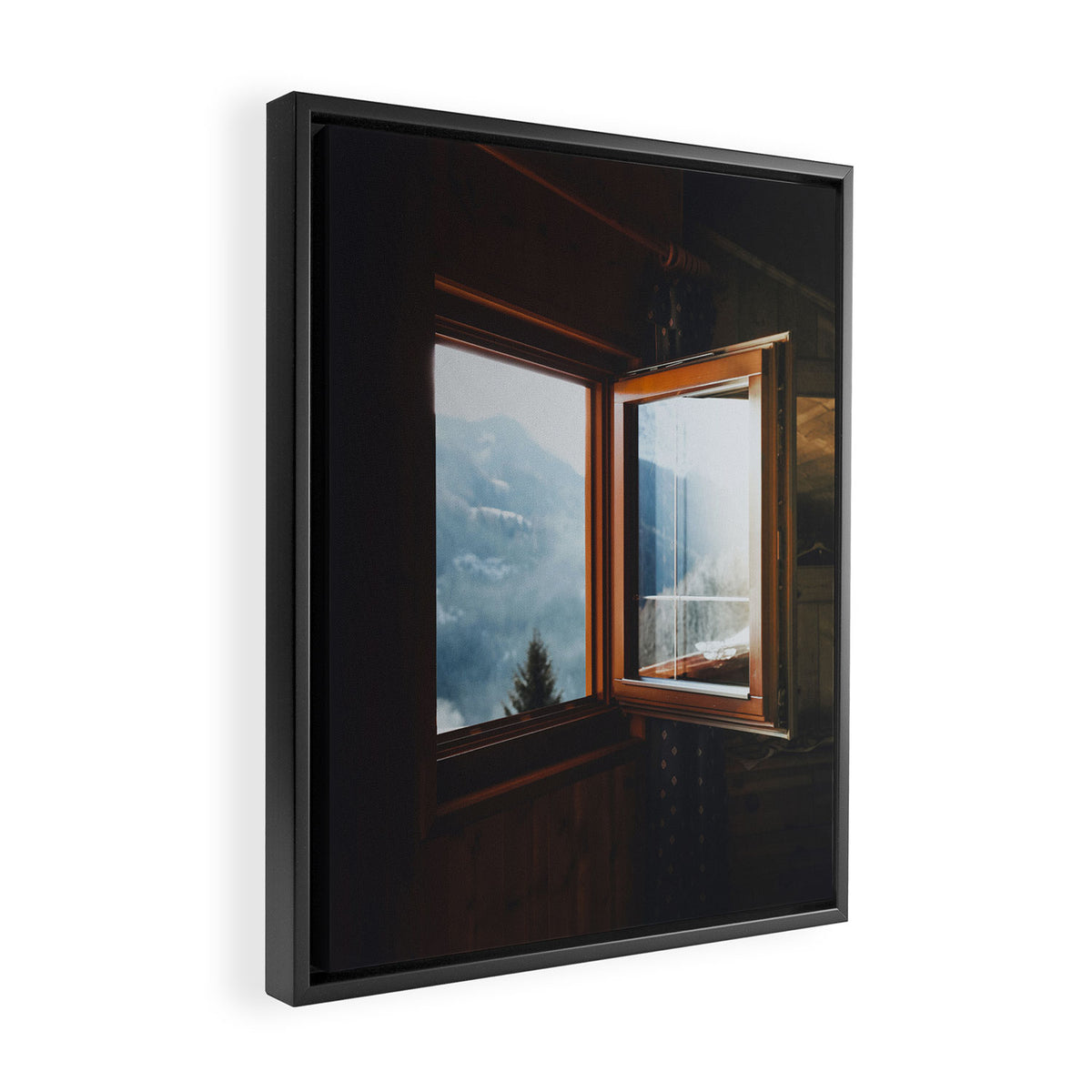 Dolomite Cabin Framed Canvas Print Gallery Image 2