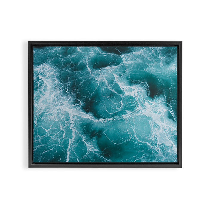 Electric Ocean Framed Canvas Print Gallery Image 1