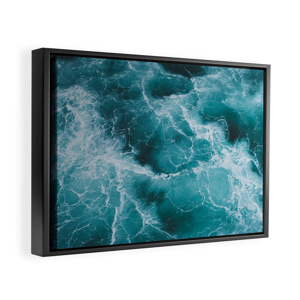 Electric Ocean Framed Canvas Print Gallery Image 2
