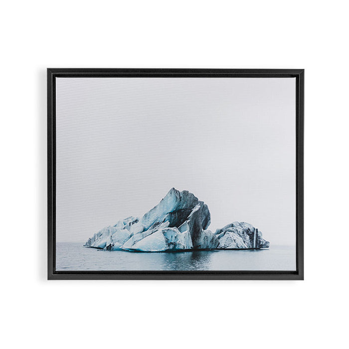 Jökulsárlón, Iceland Framed Canvas Print Gallery Image 1