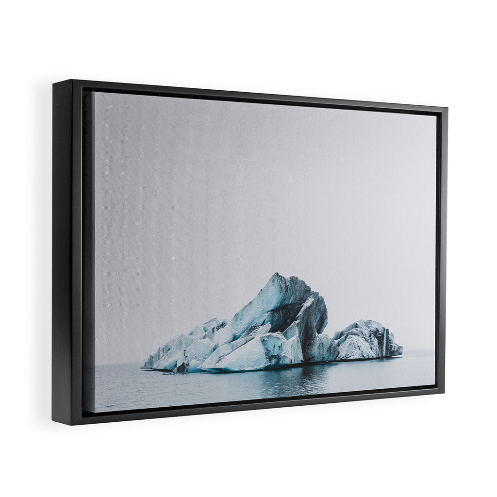 Jökulsárlón, Iceland Framed Canvas Print Gallery Image 2
