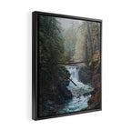 Little Qualicum Falls Framed Canvas Print Gallery Image 2