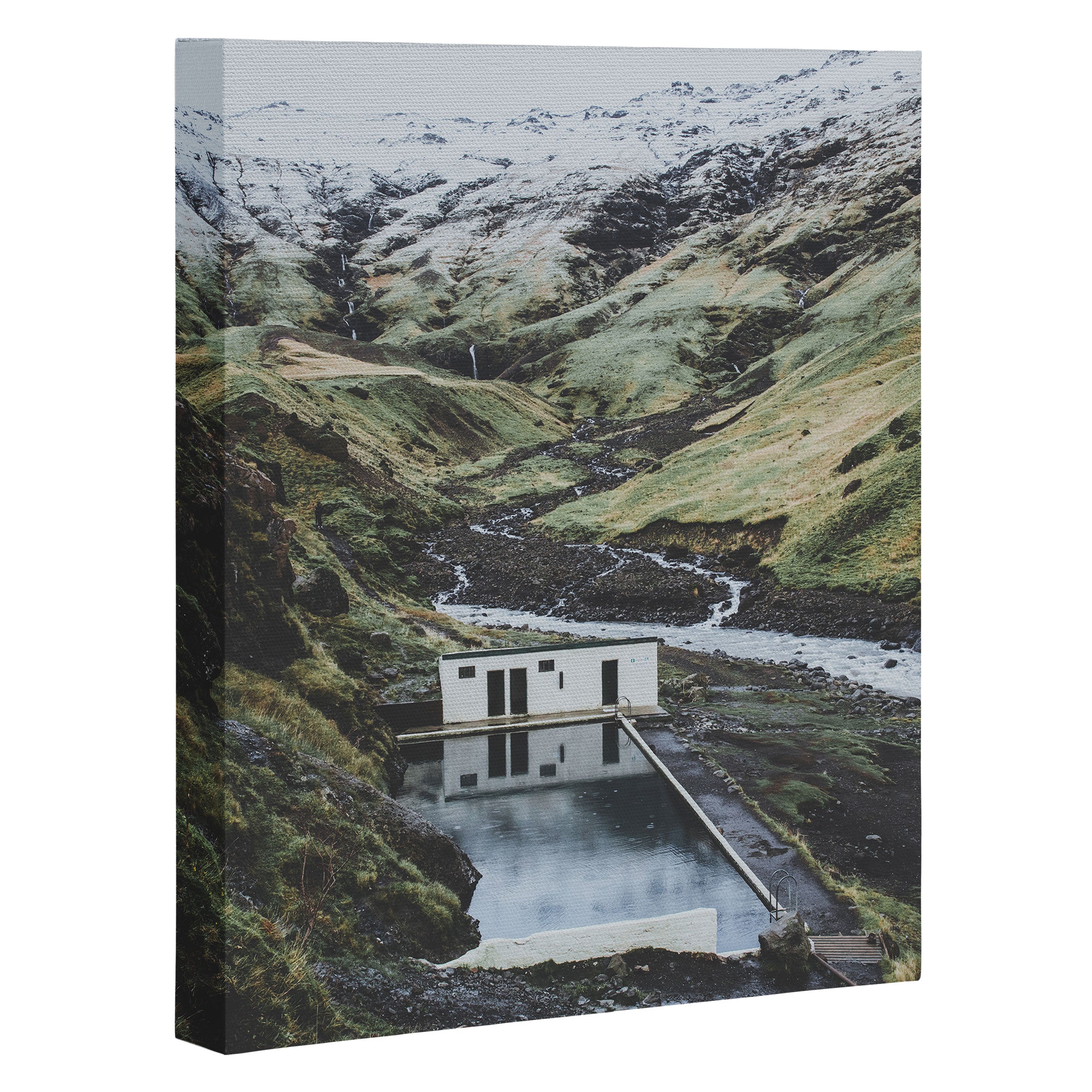 Seljavallalaug, Iceland Canvas Print Gallery Image 3